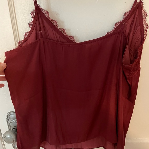 Dynamite Lace Trim V-Neck Cami Satin - Picture 3 of 3